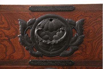 中古　伝統民芸家具　岩谷堂箪笥　菊幸作　上質なチェスト(サイドチェスト、引き出し)(R-050414)