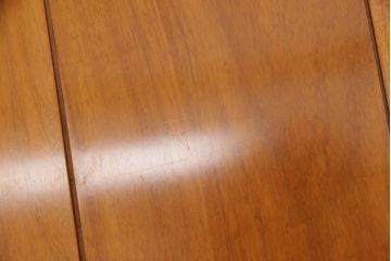 中古　民芸家具　カリン材　分解式の大振り関西火鉢(囲炉裏、座卓、テーブル、花梨材)(R-050415)