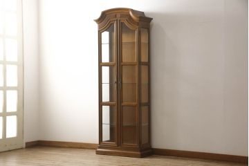 中古　DREXEL HERITAGE(ドレクセルヘリテイジ) キュリオケース(飾り棚、ガラスショーケース、キャビネット、陳列棚)(定価約62万円)(R-050418)