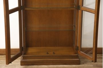中古　DREXEL HERITAGE(ドレクセルヘリテイジ) キュリオケース(飾り棚、ガラスショーケース、キャビネット、陳列棚)(定価約62万円)(R-050418)