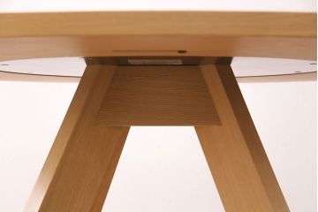中古　arflex(アルフレックス)　MEDUSA(メデューサ)シリーズ　洗練されたデザインが目を惹くテーブル(ダイニングテーブル、ラウンドテーブル)(R-050426)