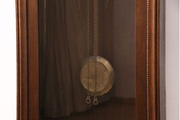 フランスアンティーク　オーク材　レア品!優美な佇まいがヨーロピアンの雰囲気を高めるホールクロック(振り子時計、時計台)(R-050440)