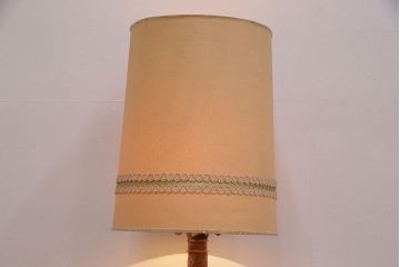 中古　イタリア製　genuine alabaster(ジェニュインアラバスター)　高級品!手彫りの大理石が魅惑的なフロアスタンド照明(テーブルスタンド)(R-050450)