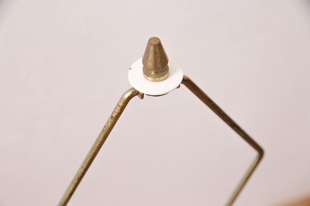 中古　イタリア製　genuine alabaster(ジェニュインアラバスター)　高級品!手彫りの大理石が魅惑的なフロアスタンド照明(テーブルスタンド)(R-050450)