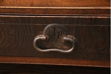 和製アンティーク　大正ロマンな雰囲気漂う珍しいデザインのテレビ台(ローボード、収納棚、戸棚)(R-050460)