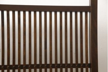 中古　松本民芸家具　洗練された上品な佇まいが魅力のC型衝立(つい立て、パーテーション、ビンテージ)(定価約14万円)(R-050461)
