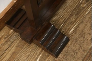 中古　松本民芸家具　洗練された上品な佇まいが魅力のC型衝立(つい立て、パーテーション、ビンテージ)(定価約14万円)(R-050461)