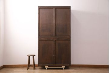 中古　伝統工芸　軽井沢彫り　竹の彫刻が見事な衣装盆付きの重ね箪笥(和タンス、着物箪笥、衣装箪笥)(R-050464)
