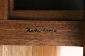 桜製作所　ジョージナカシマ×ミナペルホネン　「コノイド」　ウォールナット製　グリーンロックオットマン(ジョージ・ナカシマ、椅子、フットスツール、チェア)(R-050481)