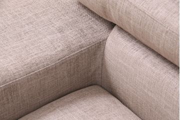 中古美品　展示品　日本フクラ(HUKLA)　2016モデル　クオード(QUOD)　シックなデザインが大人の空間づくりを叶えてくれるオットマン付き3人掛けソファ(リビングソファ)(定価約63万円)(R-050483)