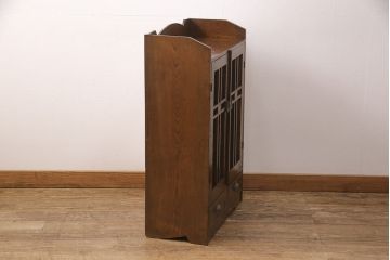 和製アンティーク　栓材　大正ロマンな雰囲気たっぷりの、昔懐かしい本箱(ブックケース、キャビネット、収納棚)(R-050484)