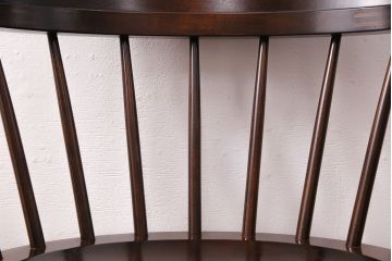 中古　美品　松本民芸家具　#91型　落ち着きのある空間を演出するキャプテンチェア(アームチェア、板座チェア、椅子、ダイニングチェア)(R-050489)