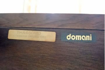 中古　極美品　カリモク　domani(ドマーニ)　Morganton(モーガントン)　ゴールドの引手が高級感を演出するセンターテーブル(リビングテーブル、ローテーブル)(R-050500)