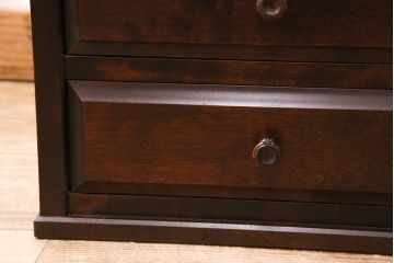中古　北海道民芸家具　シックな佇まいが魅力!書類整理に便利な小引き出し(チェスト、小物収納、卓上収納)(R-050515)