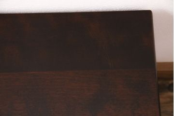 中古　北海道民芸家具　キャスター付き　シックで落ち着きのある佇まいが魅力の収納付きスツール(ドレッサースツール)(R-050516)
