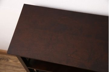 中古　北海道民芸家具　117型　飾り棚としてもおすすめ!和モダンな空間にぴったりの書棚(本棚、飾り棚、シェルフ)(R-050517)
