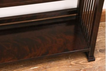 中古　北海道民芸家具　117型　飾り棚としてもおすすめ!和モダンな空間にぴったりの書棚(本棚、飾り棚、シェルフ)(R-050517)