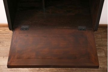 中古　松本民芸家具　洗練された佇まいが上品な印象を醸し出すライティングビューロー(ワークデスク、机、在宅ワーク、在宅用引き出し)(R-050520)