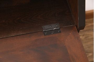 中古　松本民芸家具　洗練された佇まいが上品な印象を醸し出すライティングビューロー(ワークデスク、机、在宅ワーク、在宅用引き出し)(R-050520)