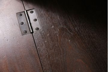 中古　松本民芸家具　洗練された佇まいが上品な印象を醸し出すライティングビューロー(ワークデスク、机、在宅ワーク、在宅用引き出し)(R-050520)