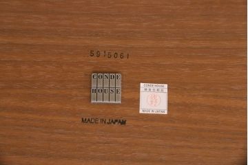 中古　展示美品　2016年製　CONDE HOUSE(カンディハウス)　ウォールナット材　ウイングラックスシリーズ　スタイリッシュなデザインが魅力のT脚テーブル(定価約25万円)(ダイニングテーブル)(R-050525)