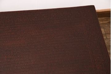 中古　展示美品　絶版品　九州籃胎(らんたい)漆器　籠細工が見事な座卓(ローテーブル、センターテーブル)(R-050530)