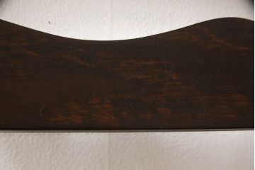 中古　松本民芸家具　#22型　ラッシ座面がお洒落なスタイルに活躍するラダーバックチェア(ダイニングチェア、椅子)(定価約16万円)(R-050532)
