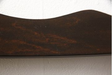中古　松本民芸家具　#22型　ラッシ座面がお洒落なスタイルに活躍するラダーバックチェア(ダイニングチェア、椅子)(定価約16万円)(R-050532)