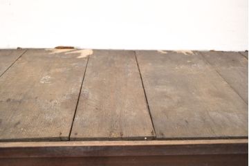 和製アンティーク　前面ヒノキ材・一部ケヤキ材　丁寧な作り込みが魅力的な水屋箪笥・上段(収納棚、戸棚、食器棚)(R-050539)