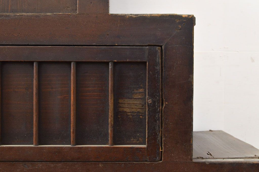 和製アンティーク　明治期　ヒノキ材　深みのある色合いが魅力の階段箪笥(時代箪笥、収納
棚)(R-050542)