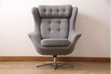 ヴィンテージ家具　北欧家具　デンマーク　くつろぎの時間をより上質にしてくれる1人掛けイージーチェア(一人掛けソファ、1Pソファ、アームチェア)(R-050549)