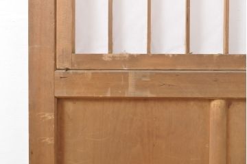 アンティーク建具　シンプルなデザインの障子入り引き戸1枚(板戸、障子戸、建具)(R-050558)