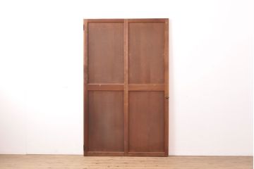 アンティーク建具　総杉材　柾目が上品な折れ戸(扉、ドア、建具)(R-050559)