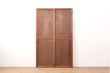 アンティーク建具　総杉材　柾目が上品な折れ戸(扉、ドア、建具)(R-050559)