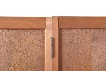 アンティーク建具　総杉材　柾目が上品な折れ戸(扉、ドア、建具)(R-050559)