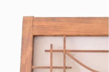 アンティーク建具　個性的なデザインが目を引くガラス戸1枚(引き戸、建具)(R-050560)