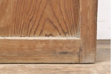 アンティーク建具　個性的なデザインが目を引くガラス戸1枚(引き戸、建具)(R-050560)