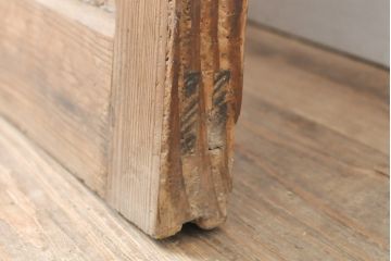 アンティーク建具　個性的なデザインが目を引くガラス戸1枚(引き戸、建具)(R-050560)