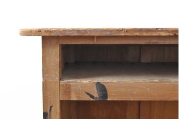 和製アンティーク　昭和レトロ　懐かしい雰囲気を醸し出すカウンターテーブル(作業台、デスク、在宅ワーク、在宅用)(R-050562)