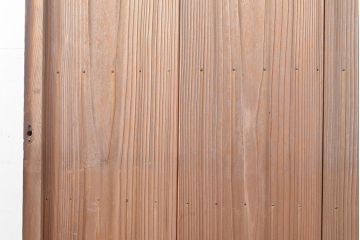 アンティーク建具　レトロな雰囲気漂うガラス入りの板戸1枚(引き戸、建具)(R-050563)