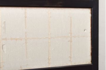 アンティーク建具　ツートンカラー　上質な和の空間づくりにおすすめの障子帯戸1枚(引き戸、板戸、建具)(R-050564)