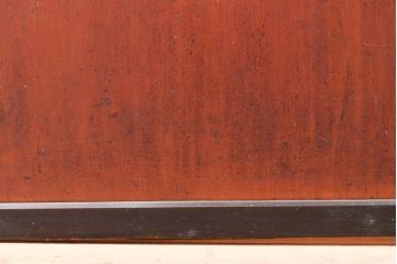 アンティーク建具　ツートンカラー　上質な和の空間づくりにおすすめの障子帯戸1枚(引き戸、板戸、建具)(R-050564)