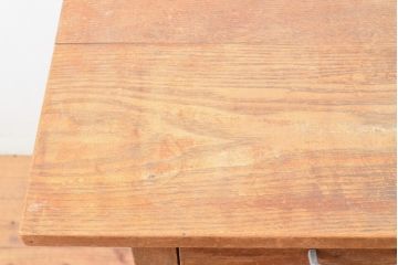 和製アンティーク　ナラ材　ナチュラルなお部屋づくりにもおすすめの平机(ワークデスク、在宅ワーク、在宅用、作業台)(R-050568)