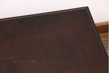 中古　北海道民芸家具　落ち着いた色合いがシックな雰囲気を漂わせる文机(片袖机、在宅ワーク、在宅用デスク)(R-050570)