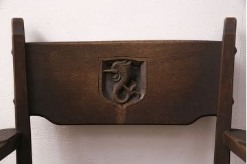 中古　神戸洋家具　永田良介商店　リラックスタイムに活躍するアームチェア(1人掛け、シングルソファ、一人掛け、1Pソファ)(R-050572)