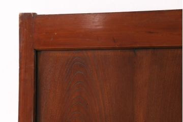 アンティーク建具　明治大正期　総ケヤキ材　赤みがかった色合いが魅力の蔵戸(玄関戸、引き戸、建具)(R-050580)