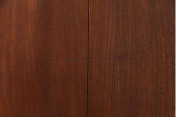 アンティーク建具　明治大正期　総ケヤキ材　赤みがかった色合いが魅力の蔵戸(玄関戸、引き戸、建具)(R-050580)