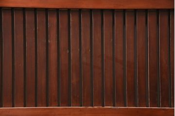 アンティーク建具　明治大正期　枡格子が重厚な雰囲気を醸しだす格子蔵戸1枚　(R-050583)