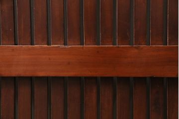 アンティーク建具　明治大正期　枡格子が重厚な雰囲気を醸しだす格子蔵戸(玄関戸、引き戸、建具)(R-050583)