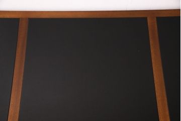 中古　DREXEL HERITAGE(ドレクセルヘリテイジ)　Triune(トライユン)　レザートップが格好いいマホガニー材製のデスク(両袖机、在宅ワーク、在宅用ワークデスク)(定価約75万円)(R-050588)